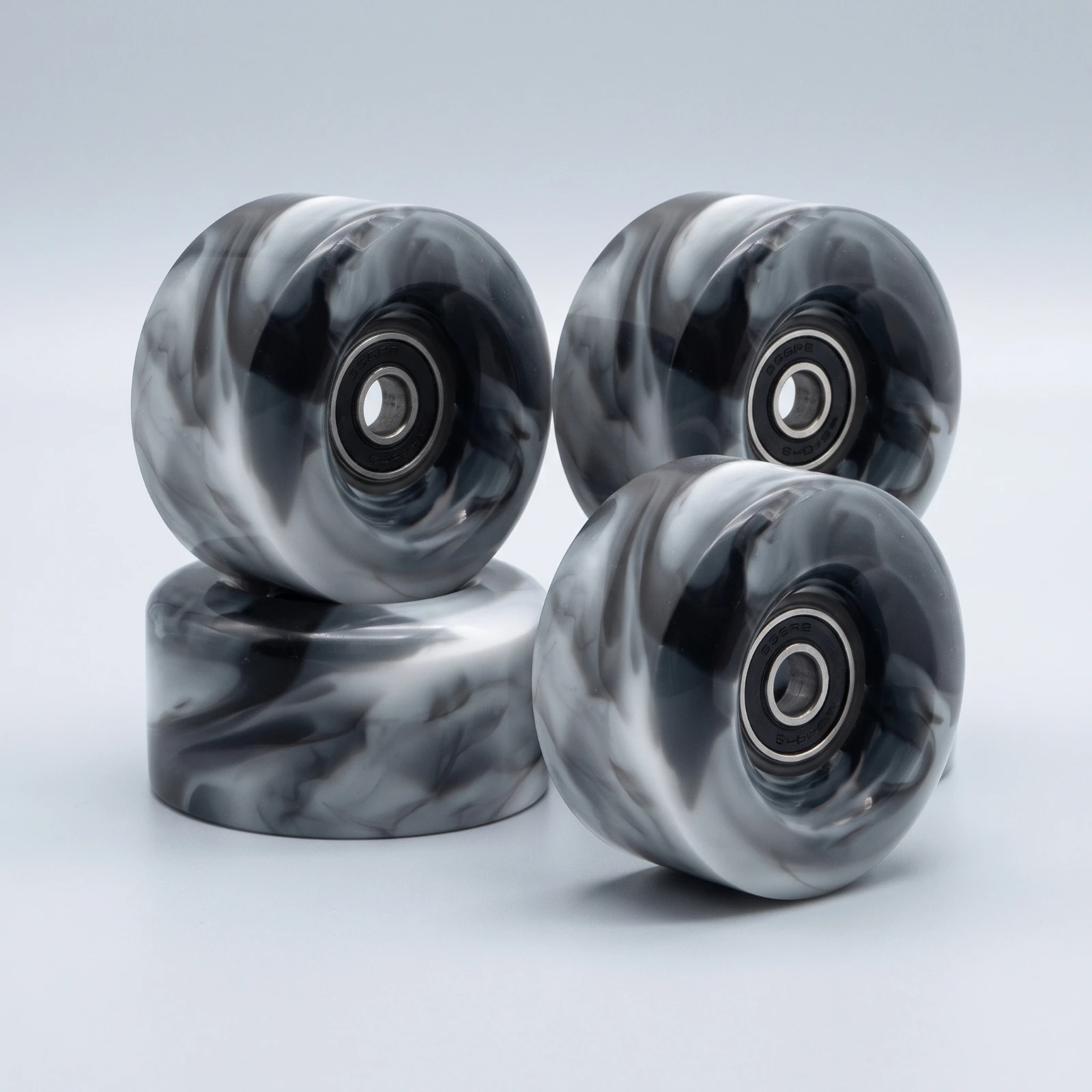 4 Pieces Roller Skate Wheels with Bearings Smooth-Rolling Skate Wheels with Bearings Fast Balanced for Skaters