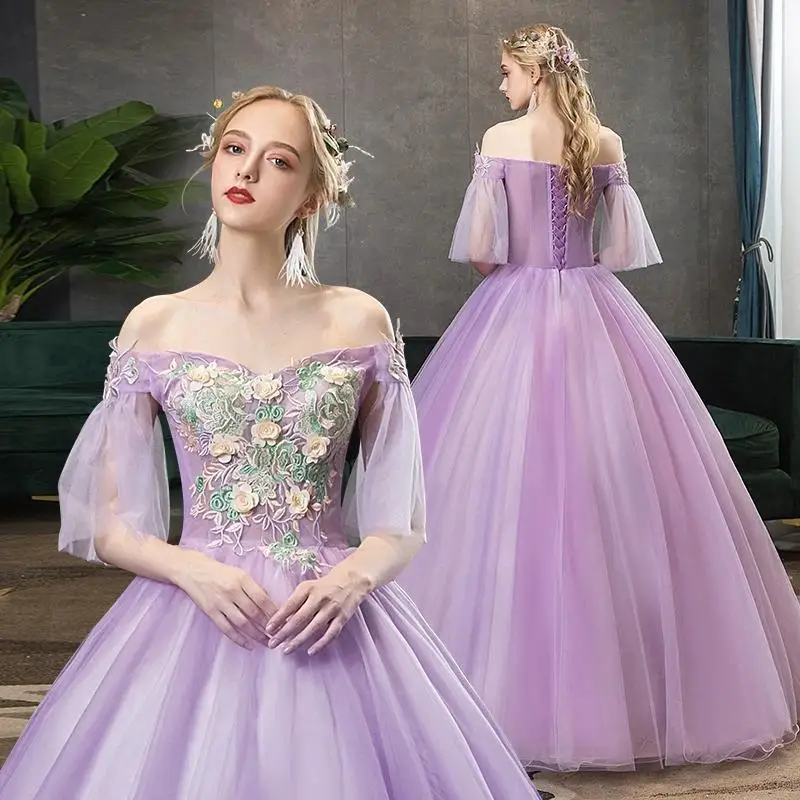 

New Model Color Wedding Student Art Exam Dress Dance Singing Taupe Annual Meeting Hosting Evening Dress Long Performance Female