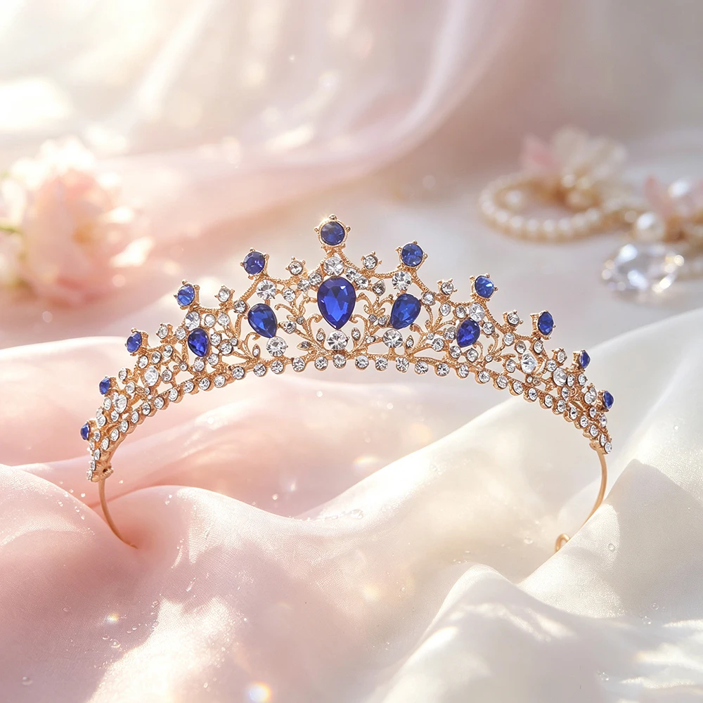 1 szt. Modna korona z kryształ – Queen Accessories recenzja i cena