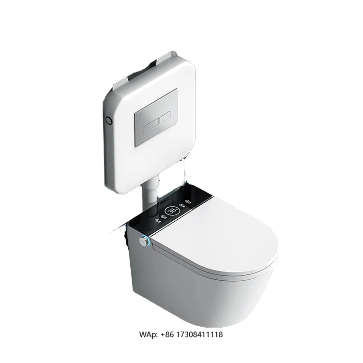 

High Quality American Style Ceramic Sanitary Ware Siphonic Commode Standard Ceramic Bathroom Intelligent Wc Bidet Smart Toilet