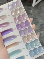 1/8PCS2025New Trendy Nail Art Fashion Phototherapy Iceland Aurora Blue-Green-Purple Cat Eye Gel Magnetic Powder Gold Nail Polish
