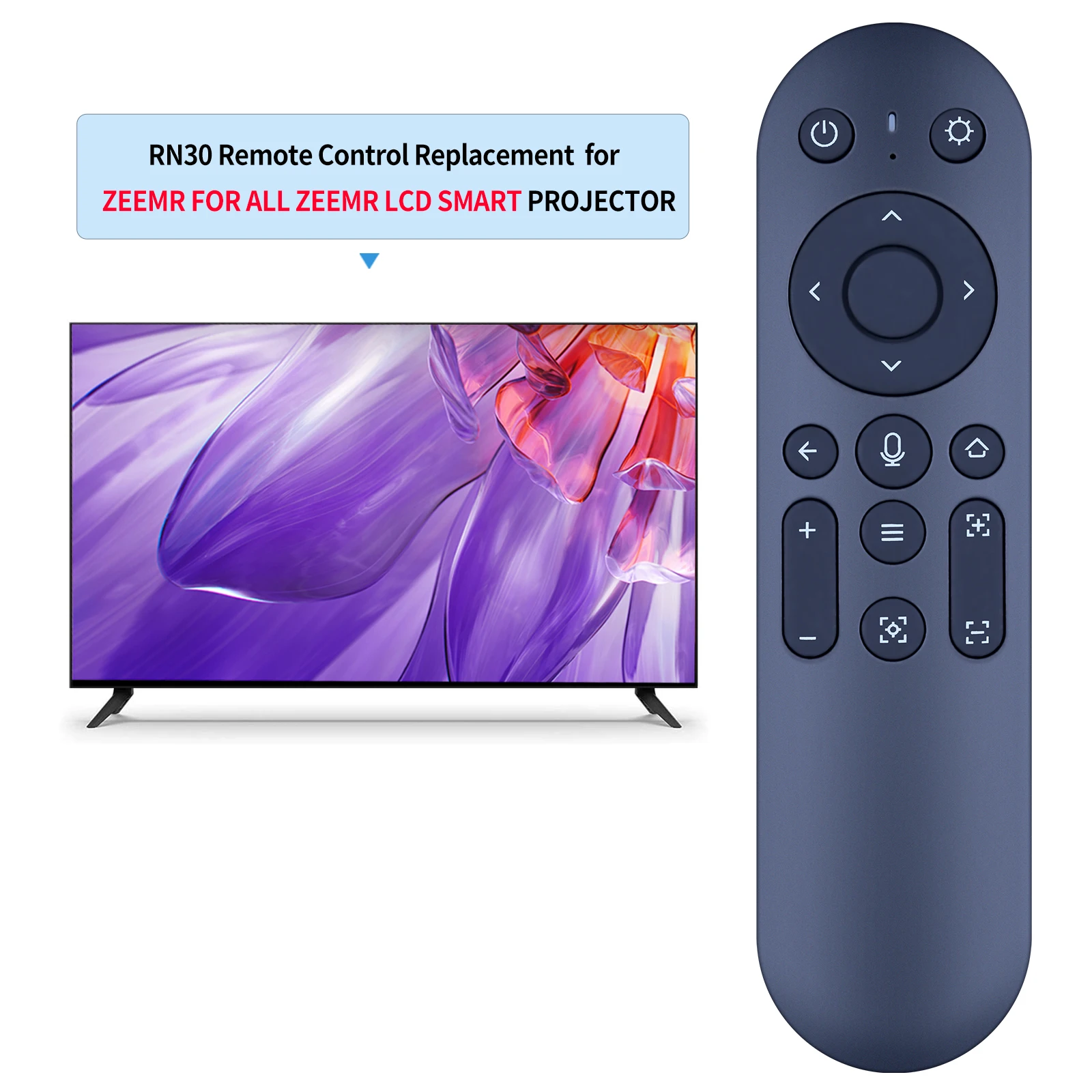 New RN30 Voice Remote Control For All ZEEMR LCD Smart Projector