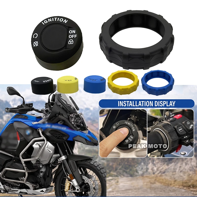 One-key Start Switch Protective Cover For BMW R1200GS R1250GS Adventure GS R1200RT R1250RT F900R F900XR Handle protective cover