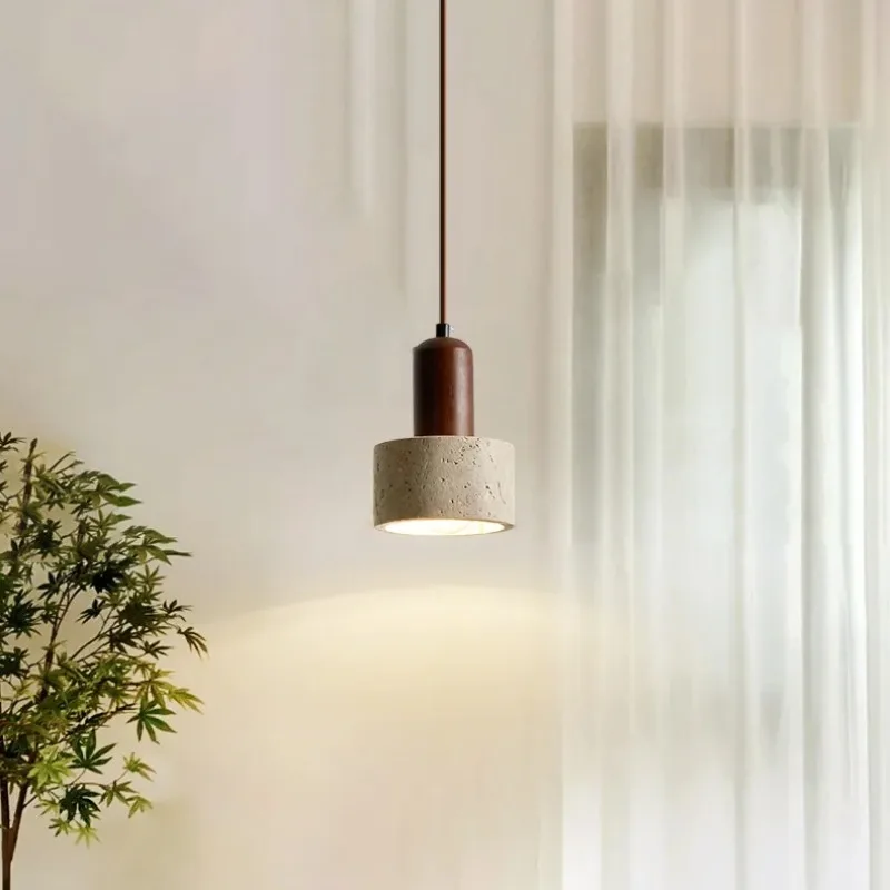 Art bedroom bedside chandelier, creative cream wind chandelier