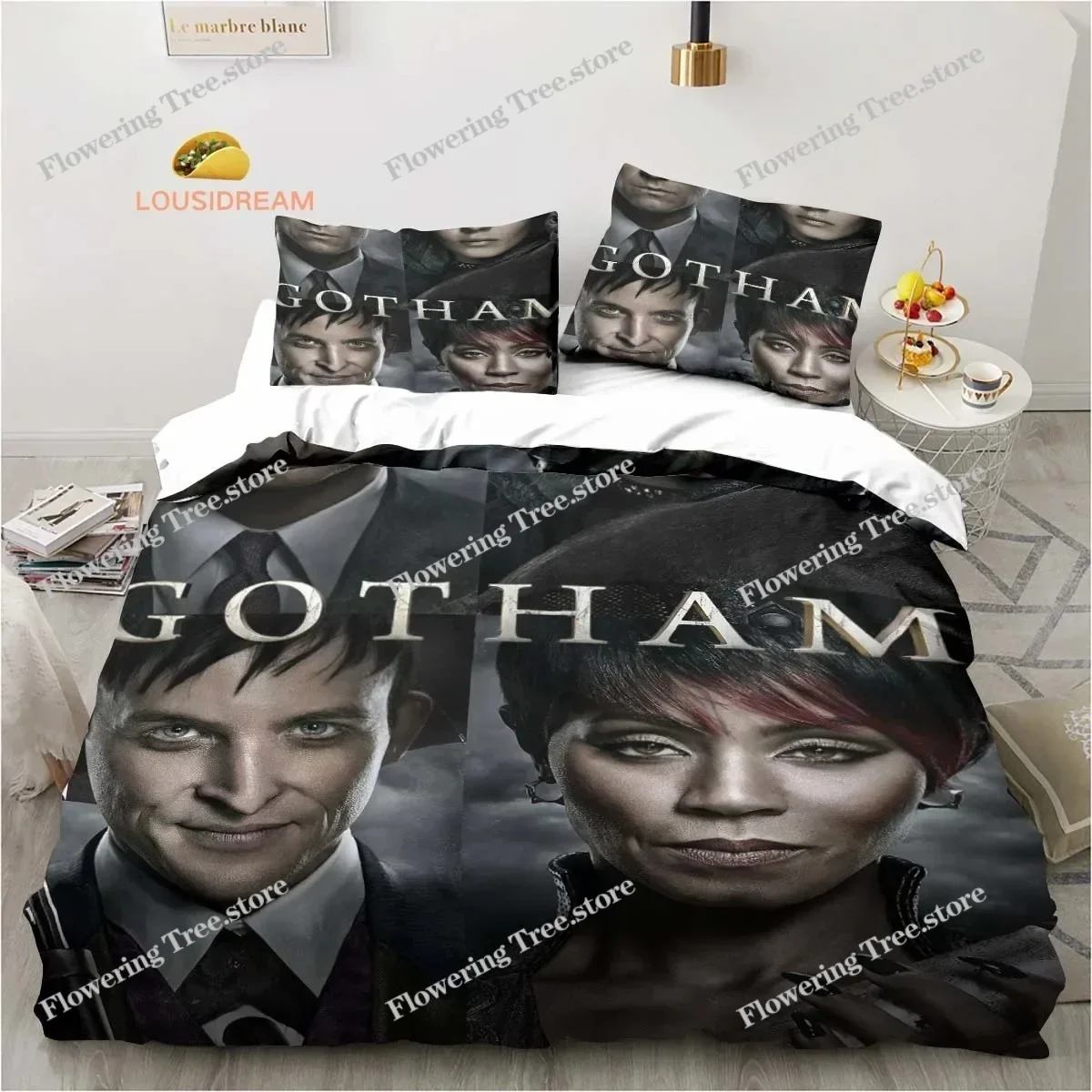 

Gotham City Sheets Quilt Covers Bedding Dormitory Sheets Bedding Set Soft Warm Bedding Set