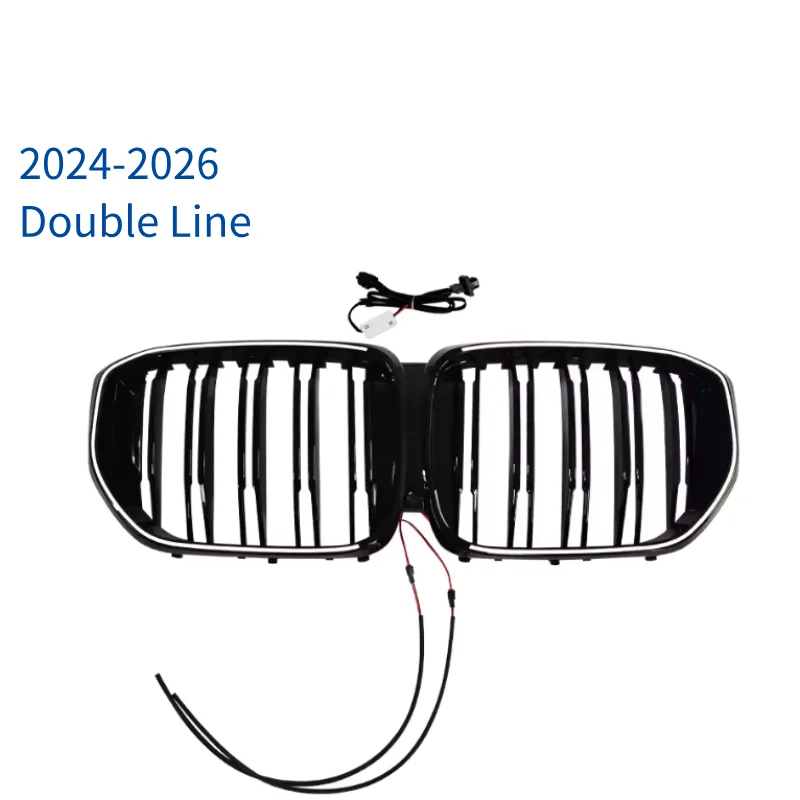 LED Verlichte Front Nierengrille voor BMW X5 G05 LCI 2018-2026 Dubbele Enkelvoudige Lijn 1 Lamellen Auto Styling Grille Vervanging ABS - afbeelding 1