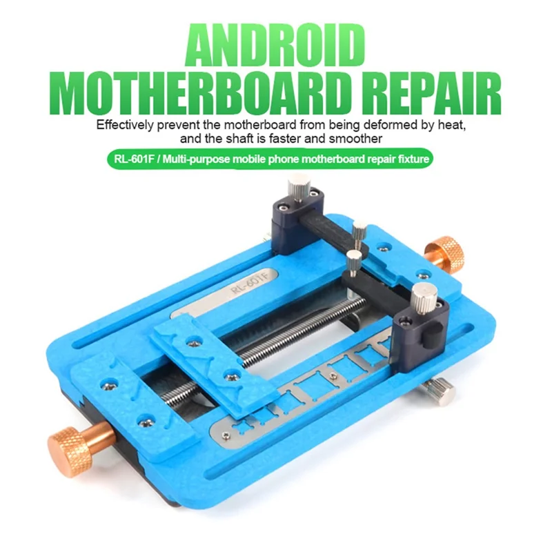 RL-601F Multipurpose Mobile Phone Motherboard Repair Fixture Multi-Function Positioning Additional Track Dual Clamps