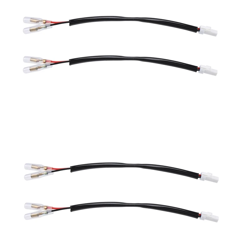 

Hot Sale4pcs Motorcycle Turn Signal Wiring Harness Connector Turn Signal Plug Adapter For
