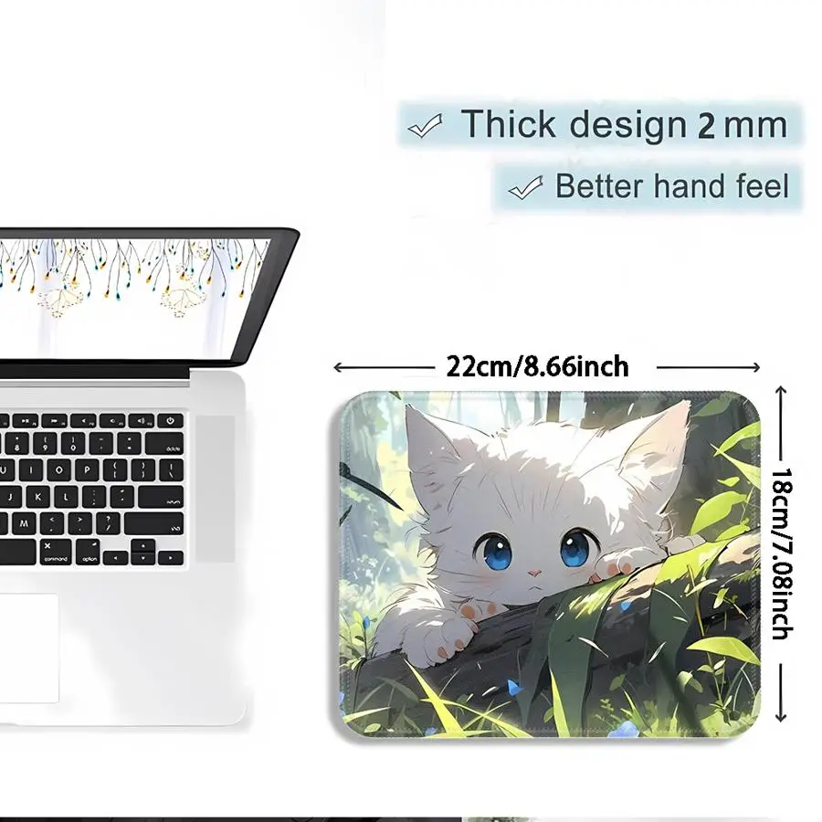Cartoon Cat- overlock Mouse Pad office Pad Keyboard Mouse Pad Game Console Pad Desk accessories Computer Laptop Pad