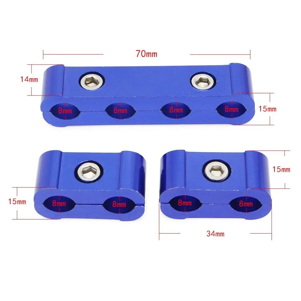 3 unids/set bujía de coche abrazadera de Cable eléctrico separador línea Cable de encendido Clip decoración automática divisor organizador abrazadera Kit