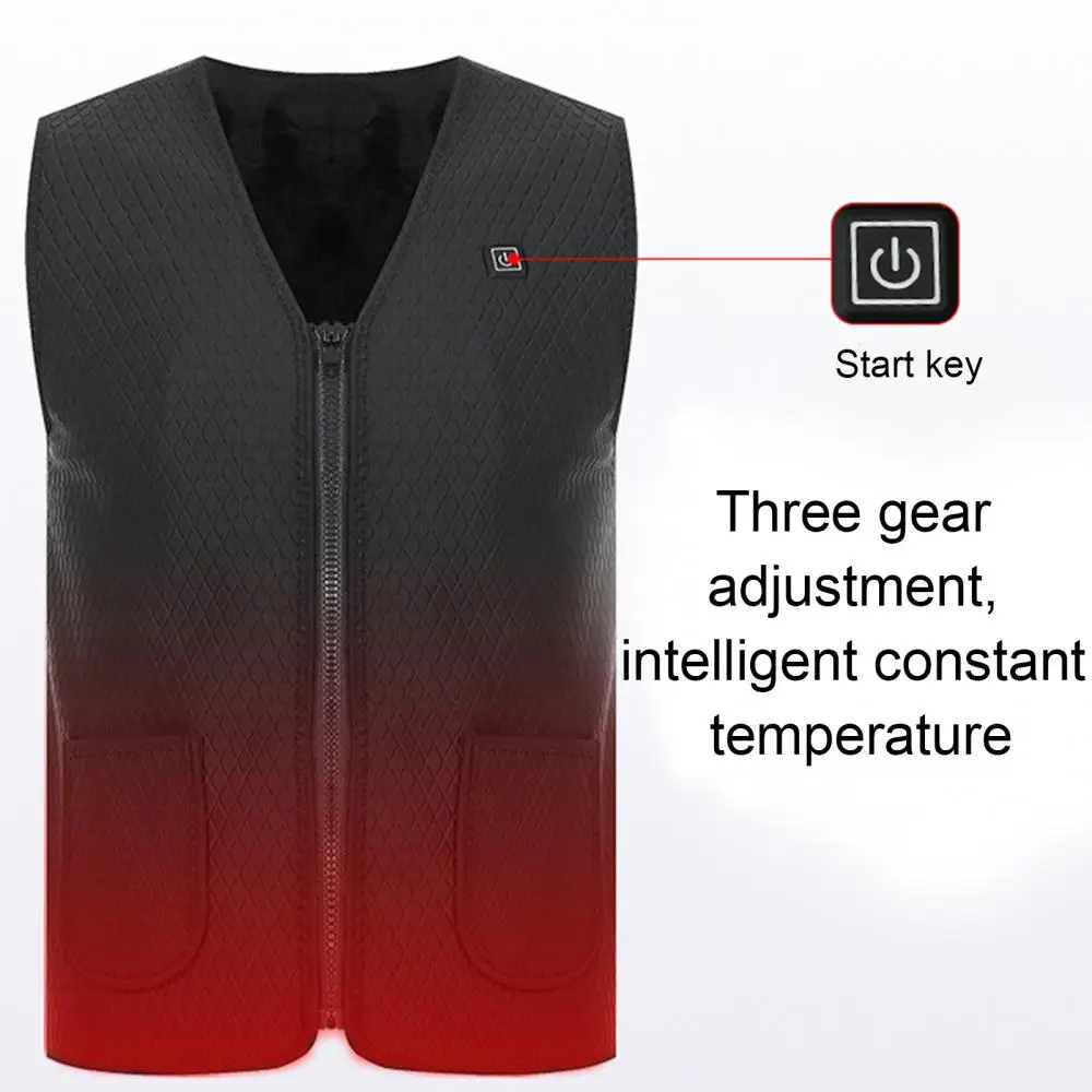 Men Heated vest Smart heating Cotton Vest USB Infrared Electric Heating Vest Women Outdoor Thermal Winter Warm Jacket