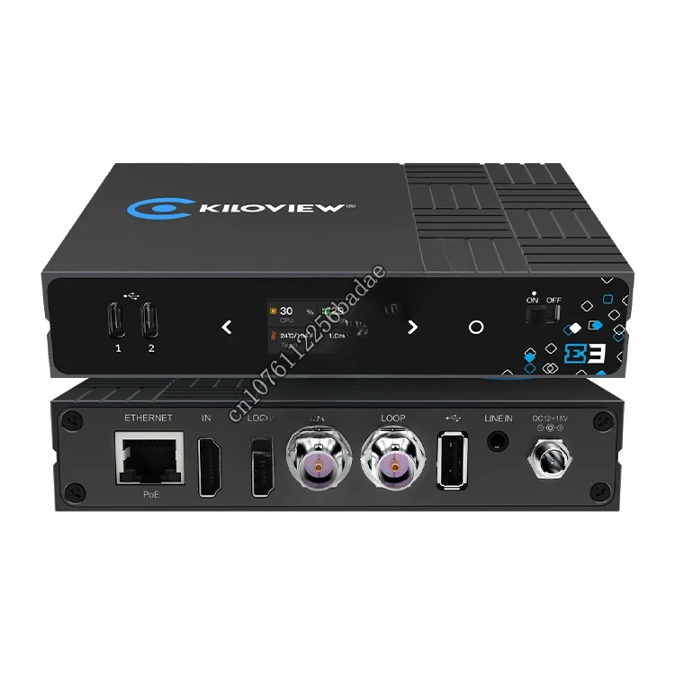 

Двухканальный видеокодер Kiloview HEVC 4K и 3G-SDI E3