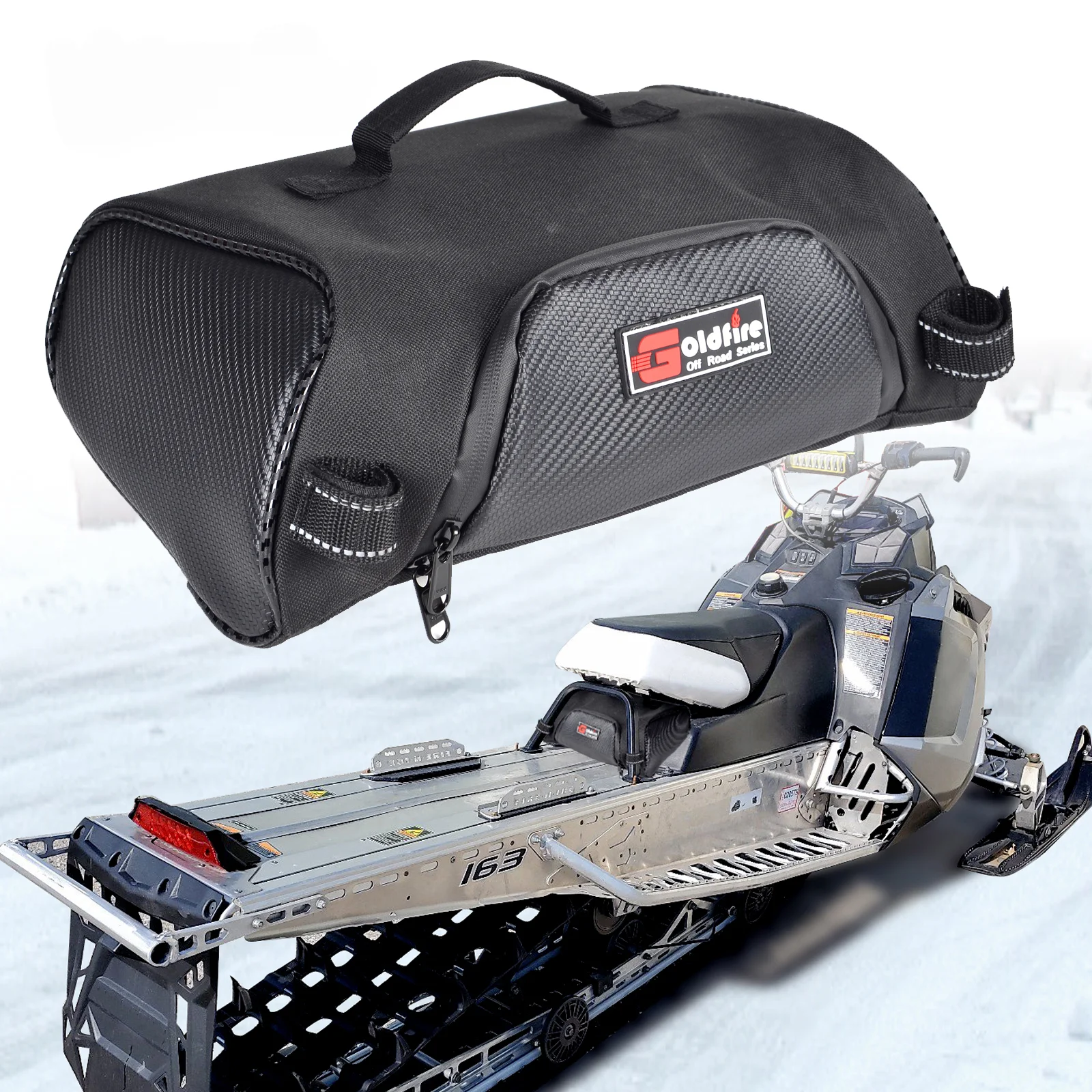 Waterproof Snowmobile Rear Seat Bag Underseat Storage Bags Fit for Polaris Indy 550 600 800 RMK 800 Pro RMK 600 Dragon