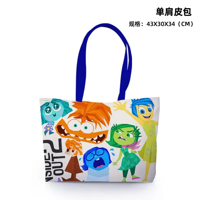 Disney-Bolsa de couro de ombro para mulheres, anime, periféricos, bolsa PU, grande capacidade, deslocamento de dentro para fora, 2, presentes, filme