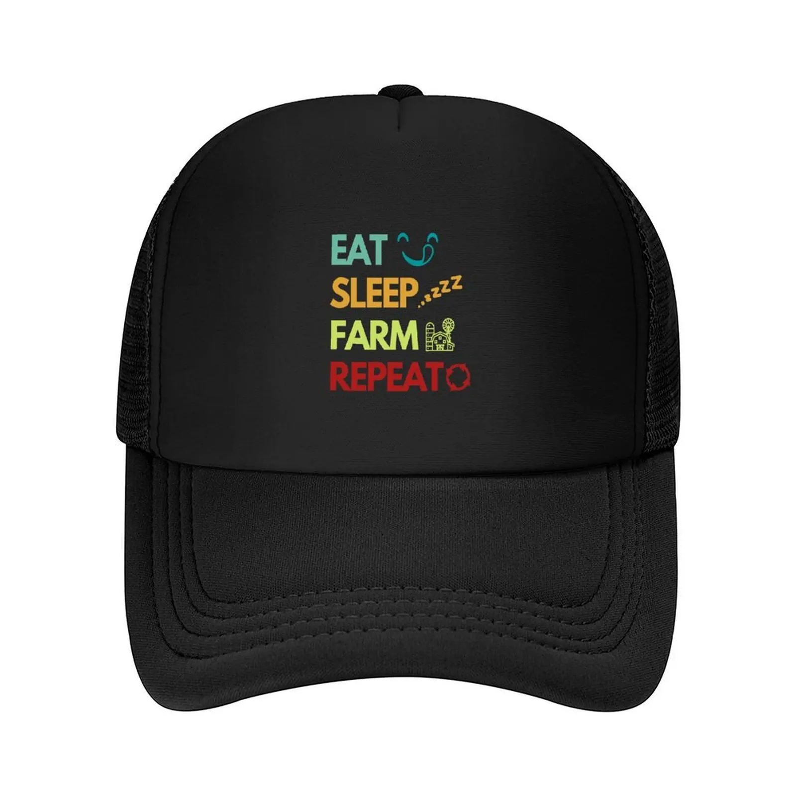 

Eat sleep farm repeat | Farm quote Baseball Cap foam party Hat Winter hat Brand Man cap Luxury Brand Mens Women's