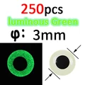 250pcs green 3mm