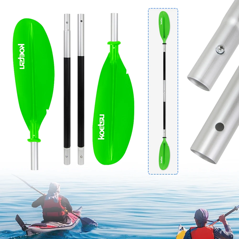 4-Piece Kayak Boat Paddle Aluminium Alloy Floating Kayak Paddle Stand Up Paddleboard Paddles for Outdoor Water Sports