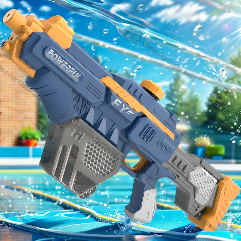 

Electric Water Gun Toy for Kids Automatic Suction High Pressure Powerful Spray Blaster Large Capacity Outdoor Soaker Splash Play