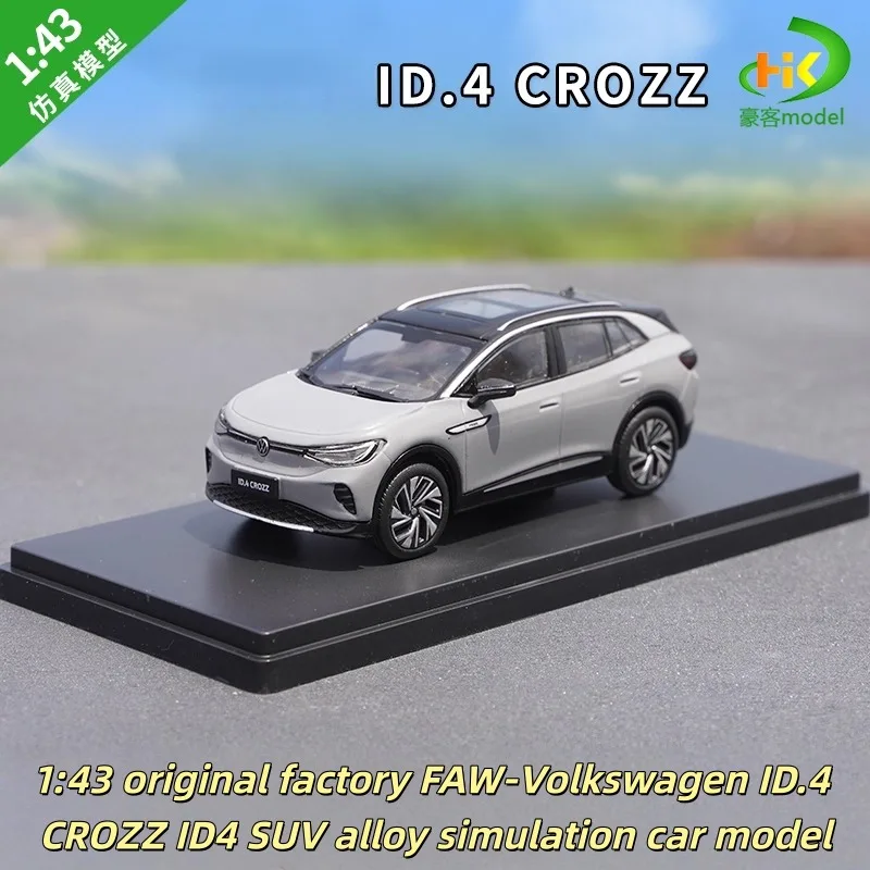 1:43 سيارة فولكس فاجن ID.4 CROZZ ID4 SUV الأصلية، نموذج سيارة مصنوع من سبيكة مصبوبة، للمراهقين للعب مع، للبالغين للتزيين، هدية. #1