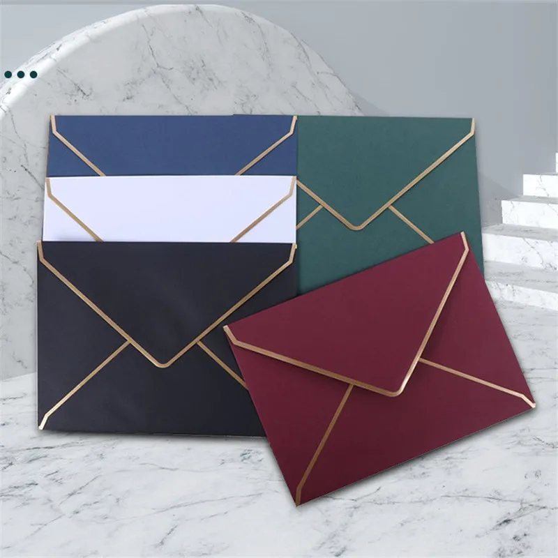 300Pcs Retro Penh European Envelope Letter Paper Greeting Wedding Business Party Invitation Cards Bag Envelopes 18.5x13.5cm