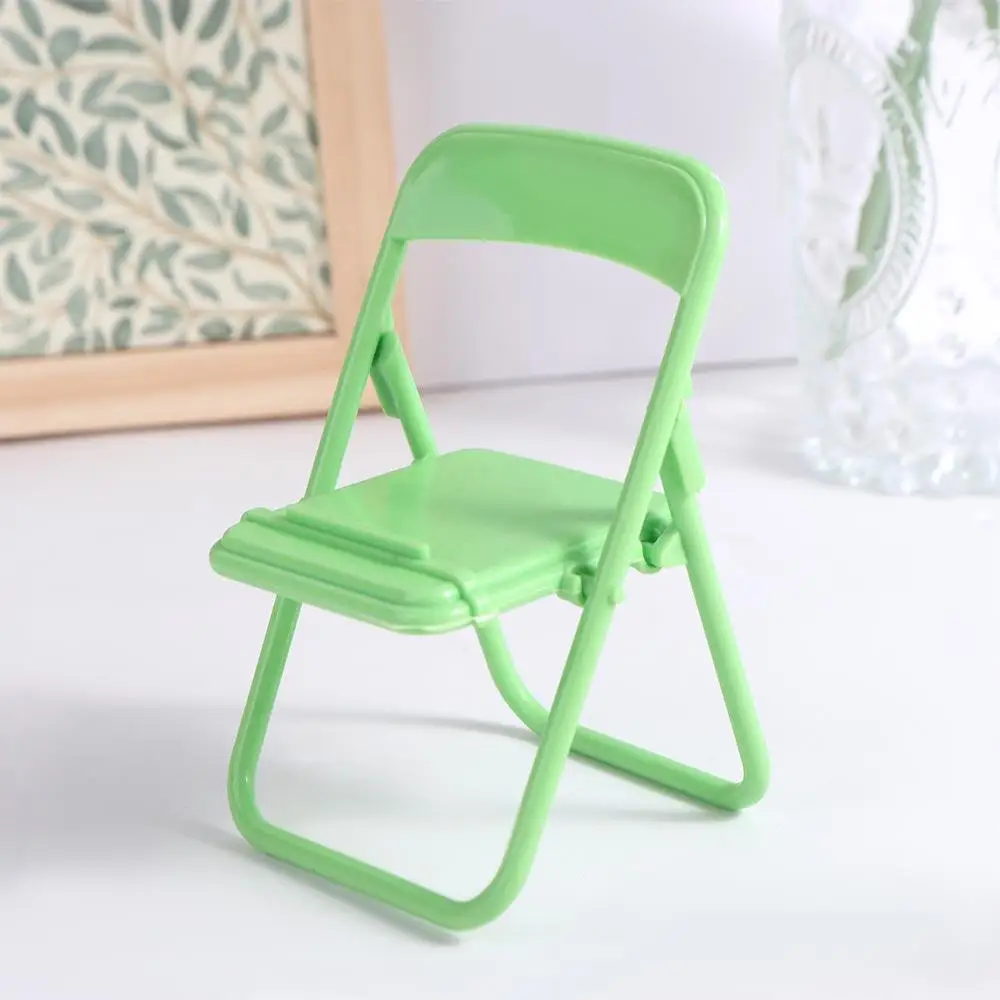 Cute Plastic Mobile Phone Holder Mini Chair ABS Mini Chair Phone Stand Protable Decorative Mini Phone Holder Phone