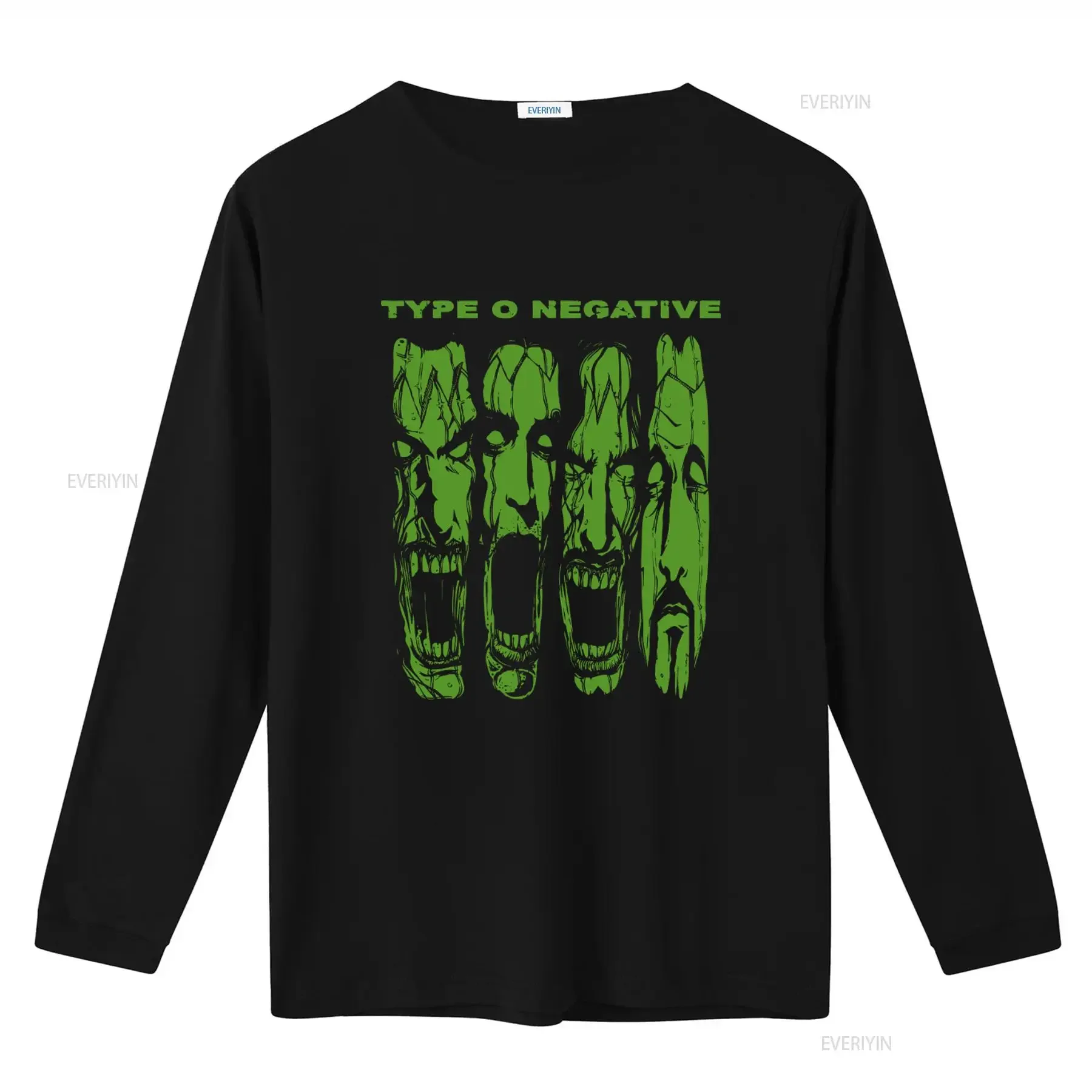 Peter Steele Type O Negative Green T Shirt Black Metal  vintage Washed designer clothes Breathable graphic Unisex Stretched