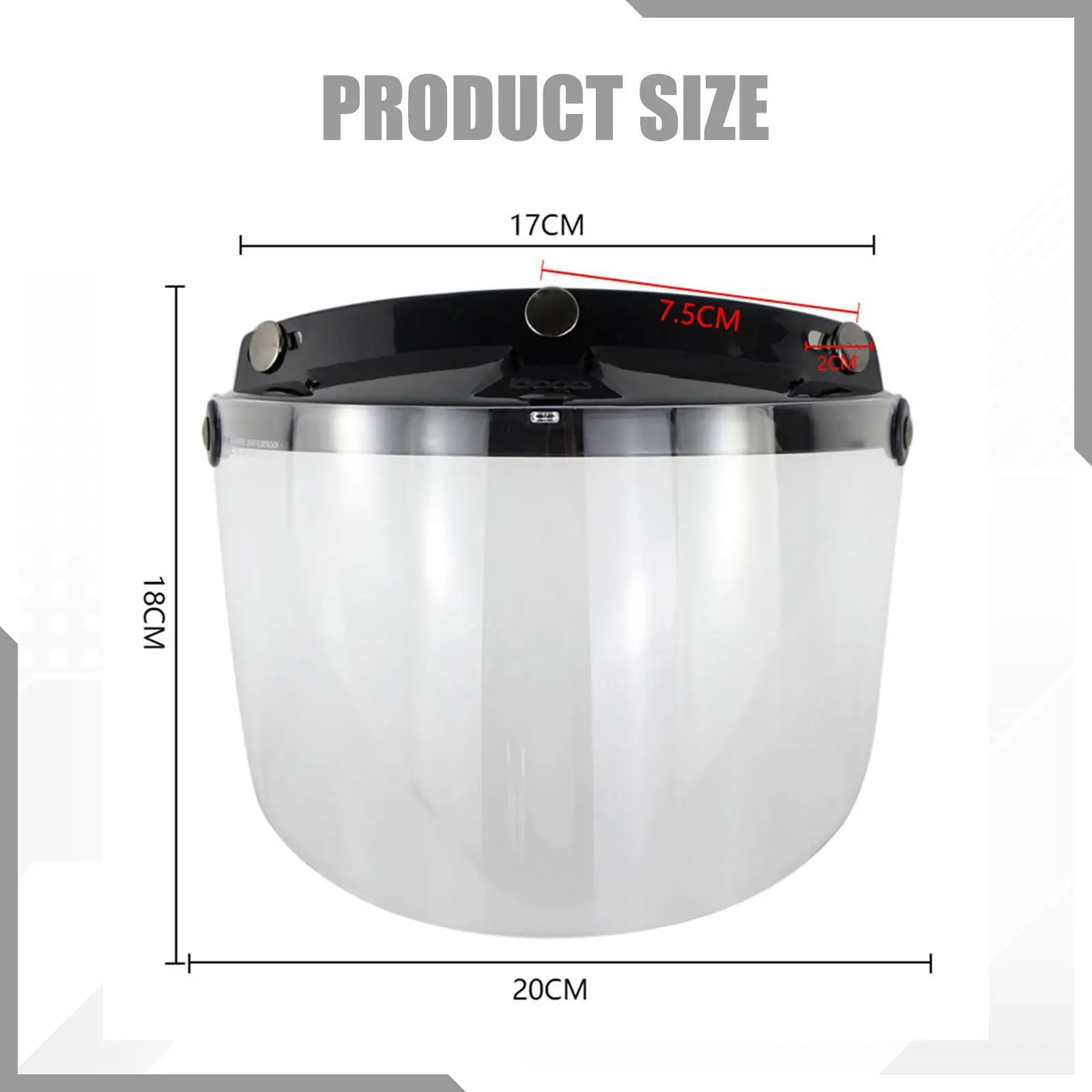 

Universal Motorcycle Helmet Lens Visor PC Sunshade Shield Retro Replacement Cover for Motorbike Helmet Protection