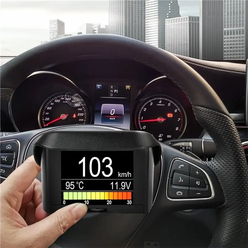 A202 On-Board Computer OBD2 Automobile Scanner Car Digital Display Speed Fuel Consumption Temperature Gauge