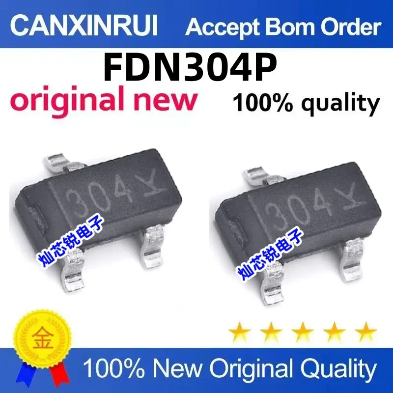 (5-100 pieces) FDN304P FDN304 silk screen 304 304P MOSFET patch SOT23 brand new original