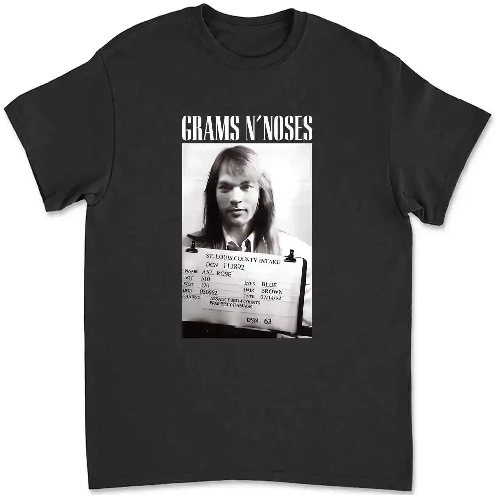 

Футболка Axl Rose Mugshot Guns N' Roses Grams Noses 0OFE