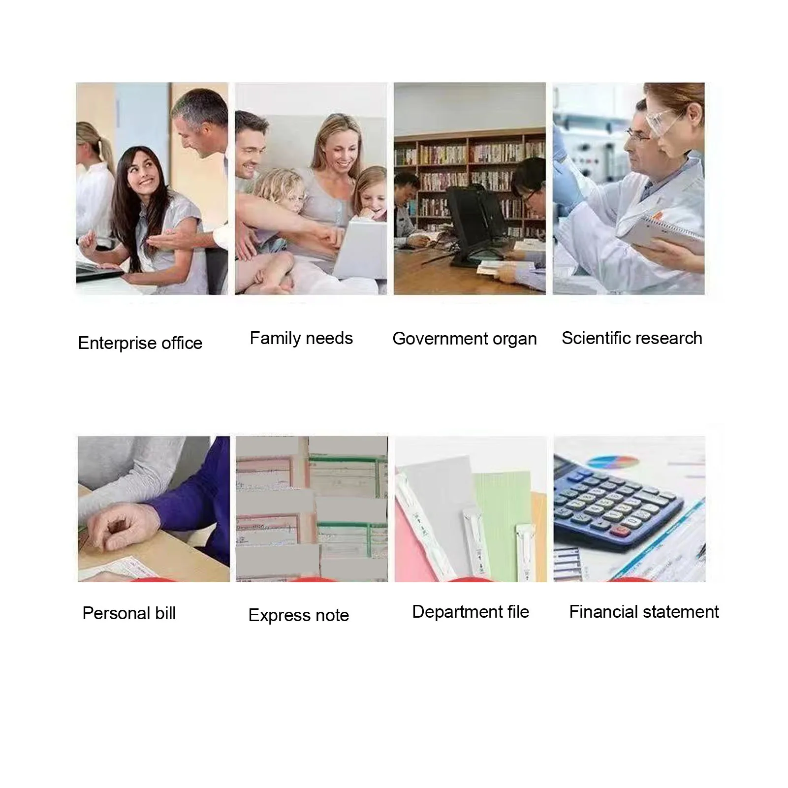 ماكينة تقطيع الورق الكهربائية الصغيرة USB المحمولة ماكينة تقطيع الورق الصغيرة USB متعددة الوظائف للفواتير المنزلية المكتبية #4