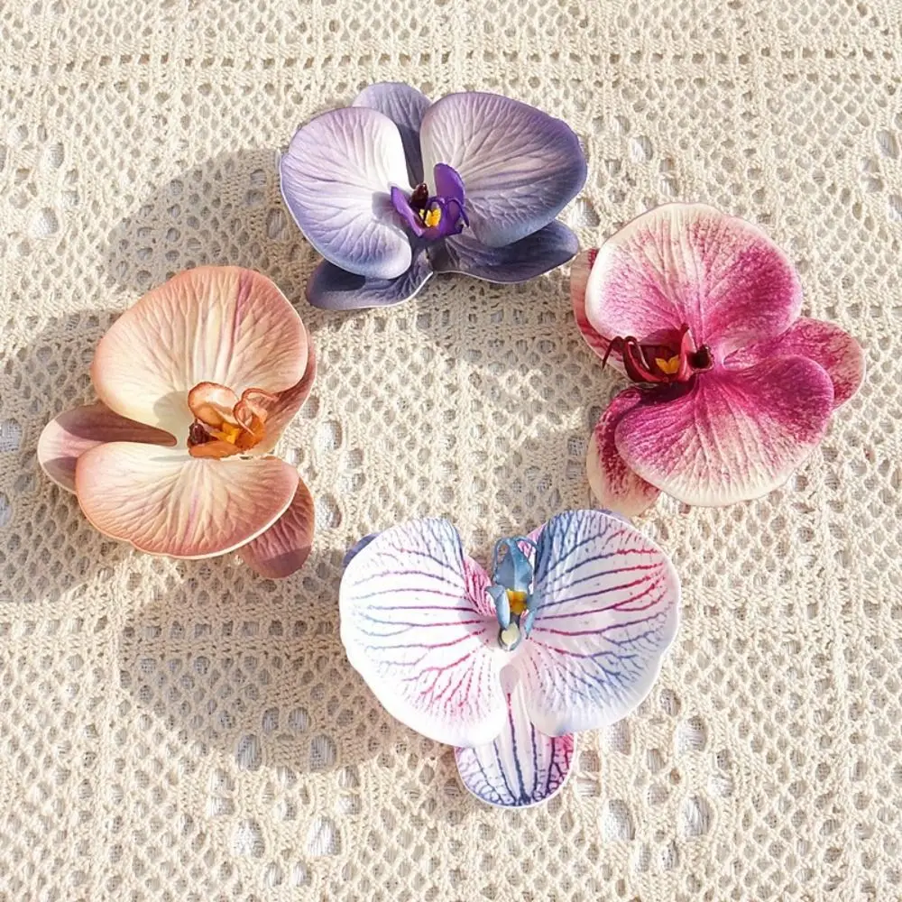 Brooch DIY Jewelry Making Craft Simulated Flower Handmade Accessories Headdress Butterfly Orchid Flower Hairpin Decoration DIY