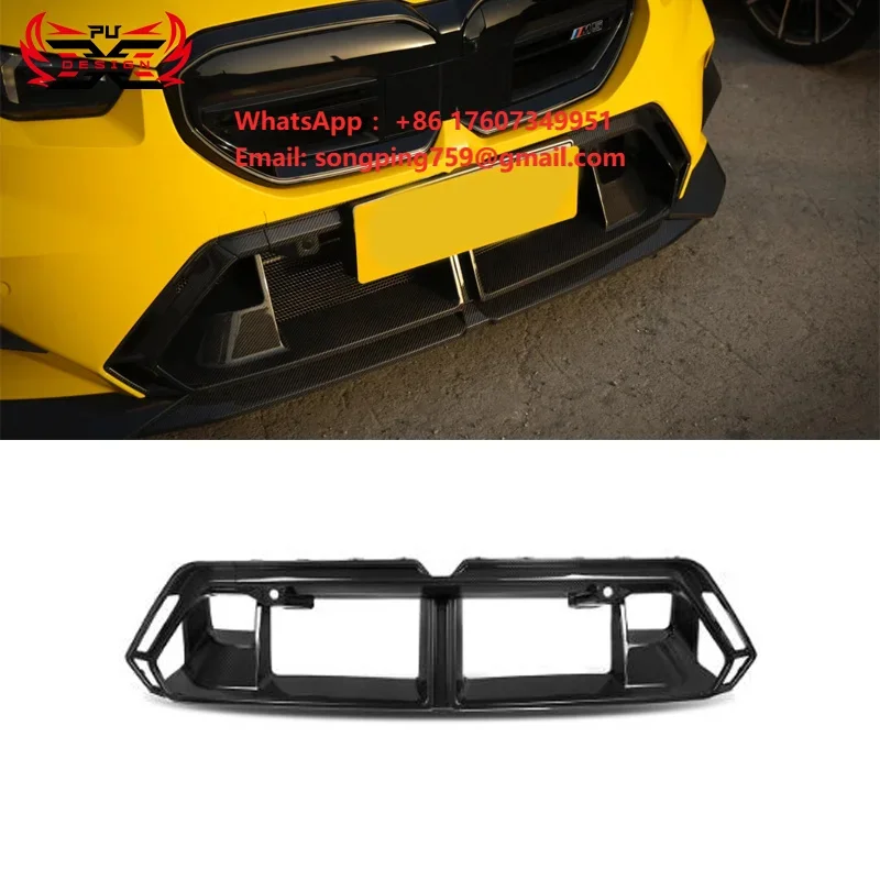 Lower Bumper Grille Mesh Chrome Front Bumper Grille Grill Frame Body Kit for BMW M5 G90 G99 OEM Style