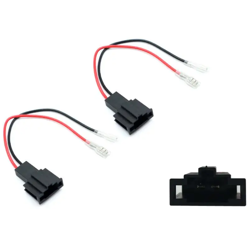 1/2PCS Speaker Adapter Plug Replacement For A1 A3 A4 A5 A6 A7 A8 Q2 Q3 Q5 Q7 Tt R8 Cable Harness Car Speaker Adapter Plug