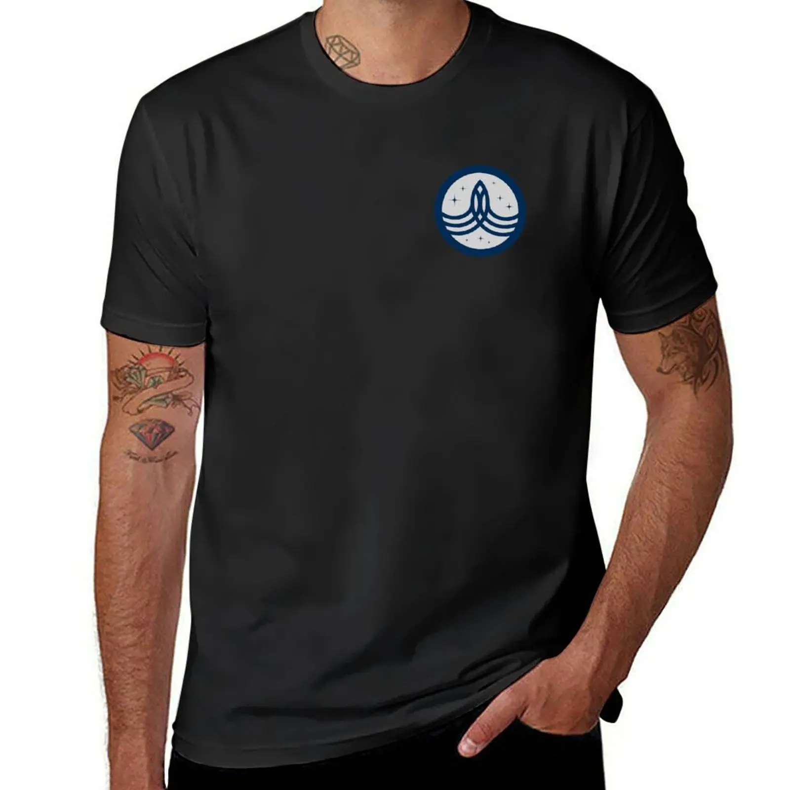 Command Badge ~ Planetary Union ~ The Orville T-Shirt blanks vintage T-shirts for men cotton