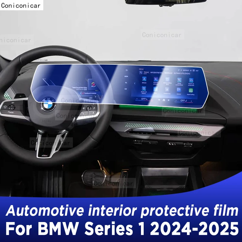 

For BMW Series 1 2024 2025 Panel Dashboard Navigation Automotive Interior Protective Film TPU Anti-Scratch