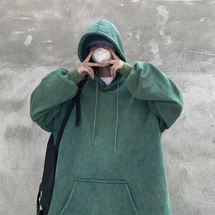 

Мужская толстовка Waed Heavyweight в американском ретро-стиле, свободного кроя, для спорта и повседневной носки, осенняя, модная, брендовая верхняя одежда