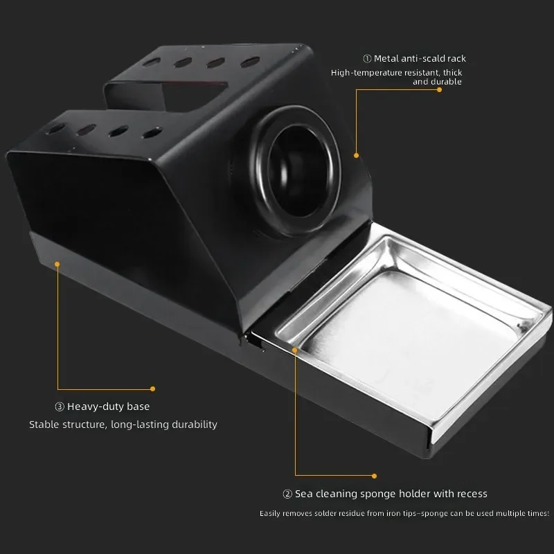 for 936 Electric Soldering Iron Holder All Metal Stainless Steel Portable Fixing Frame Multi Functional Bracket Stand