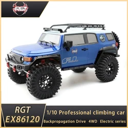 RGT Ex86120 1/10 4WD Simulation Fj Cruiserrc Remote Control Crawler Climbing Off-road Vehicle Model Car Kids Adult Toy Gift