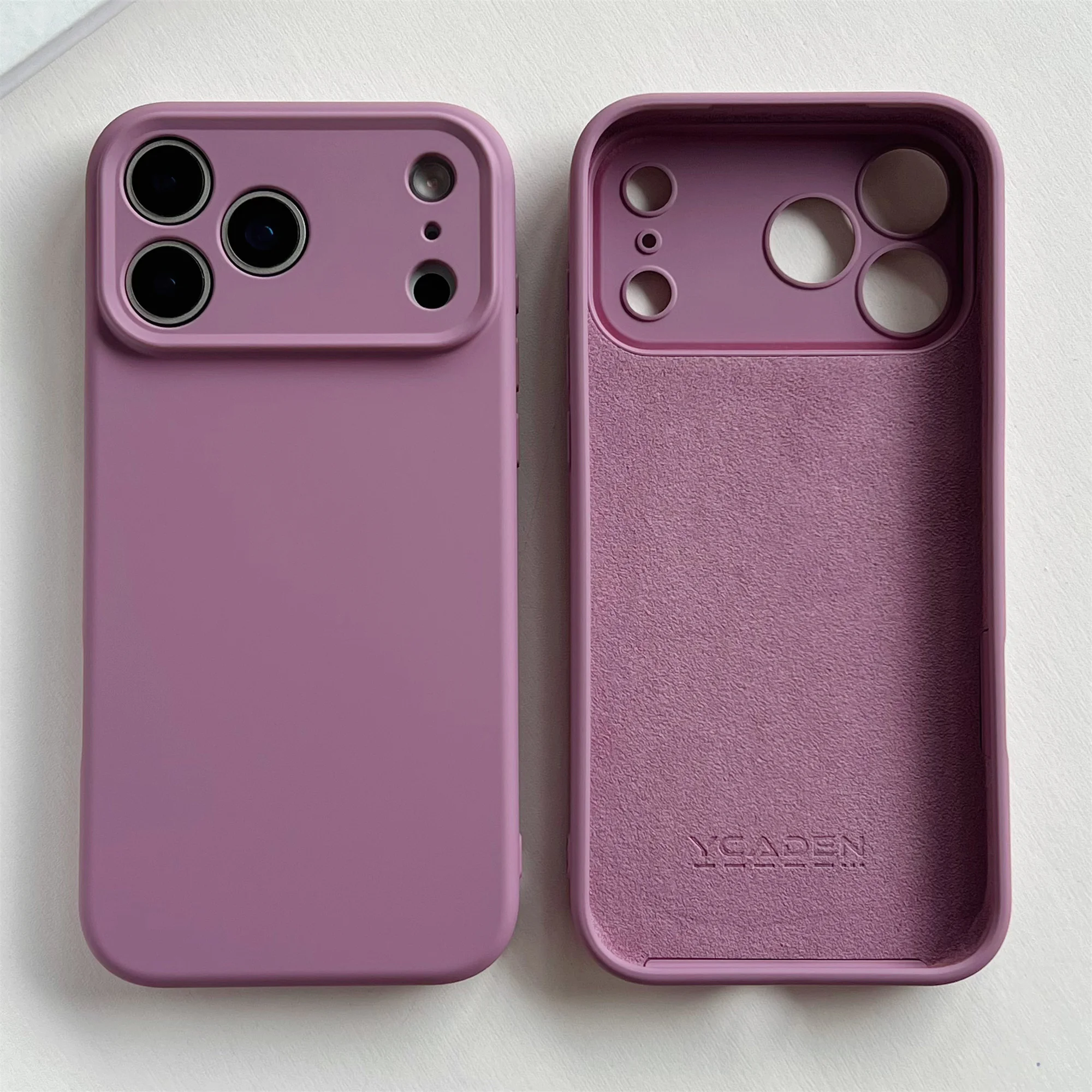 Stoßfester Bumper für iPhone 17 Air, neu für iPhone 17 Pro Max, Hülle für iPhone 17 Pro, gelbes Flüssigsilikon-Gummi. – Detail 18