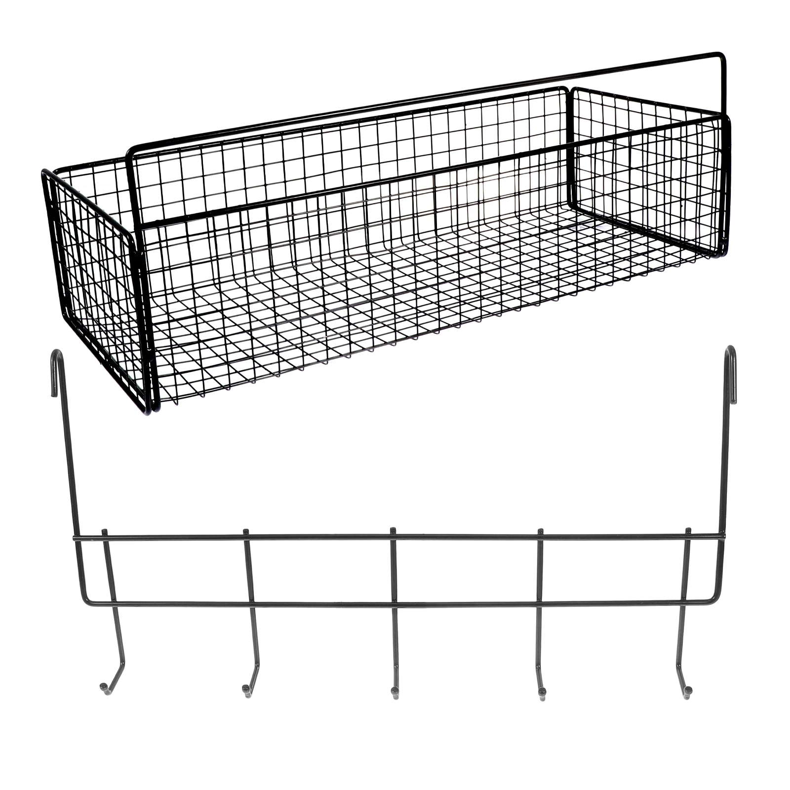 

Wall Bathroom Rack Household Storage Rack Iron Holder Shelves Household Hanging Single Layer Hole Free Durability