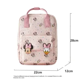 Disney-Bolsa de escola multifuncional para crianças, Minnie Mouse, Pato Donald, impressa, mochila estudantil, bolsas de jardim de infância, moda 10 principais vendas kit mochila escolar minnie - №1