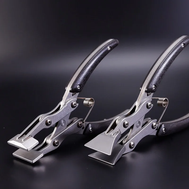 35mm Integrated Chuck Flat Mouth Pliers Cost-effective Parallel Pliers Handmade DIY Leather Tool Pliers
