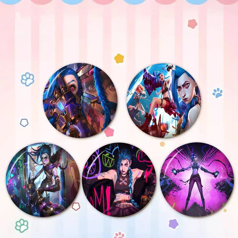 Arcane L-League O-Of L-Legends Creative Tinplate Soft Button Pins Animal Icon Brooch Lapel Backpack Badge Accessories Pin