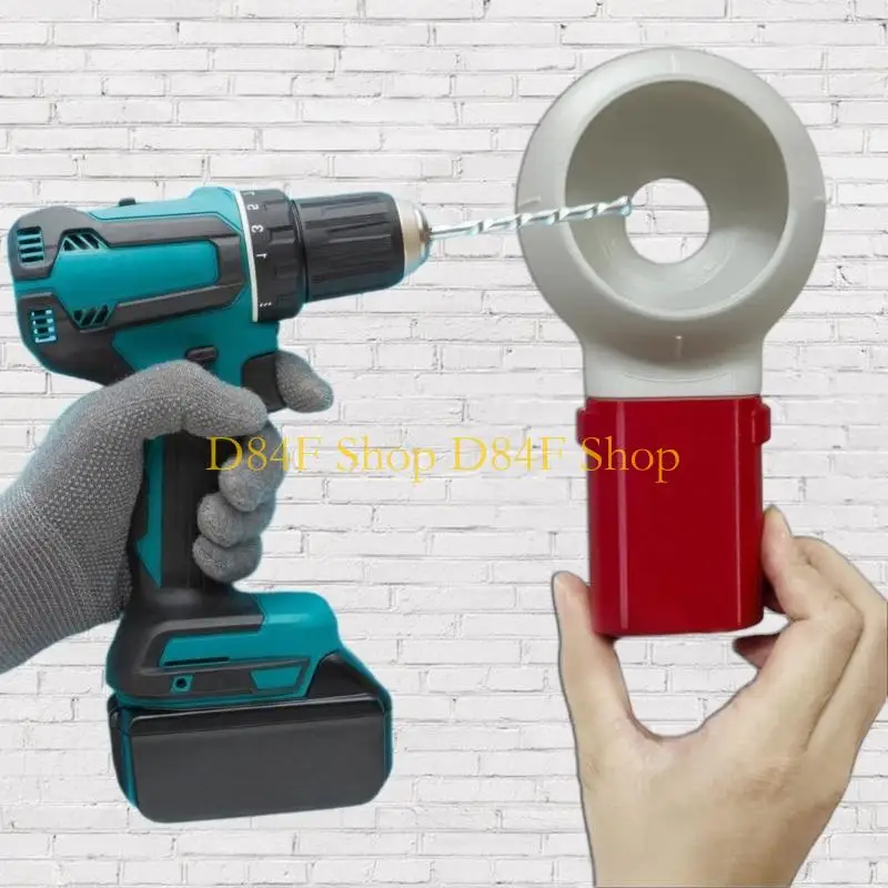 D84F Electric Drill Dust Box Efficiently Captures Drilling Debris Lightweight and Easy to Carry for Home or Job Site