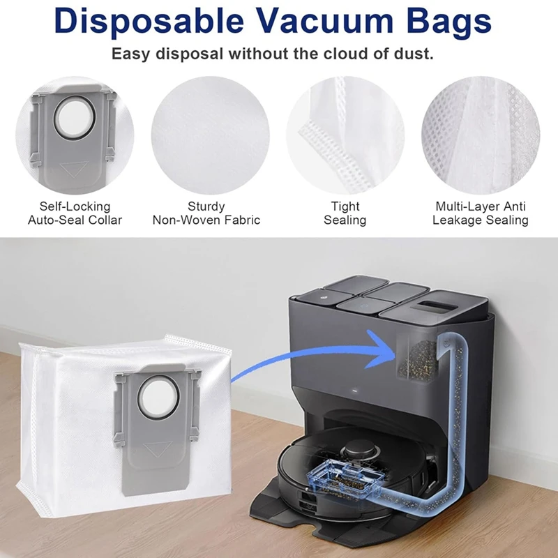 Für roborock s8 pro ultra roboter staubsauger ersatzteile hauptseite bürste mop pad wasch bar filter vakuum beutel