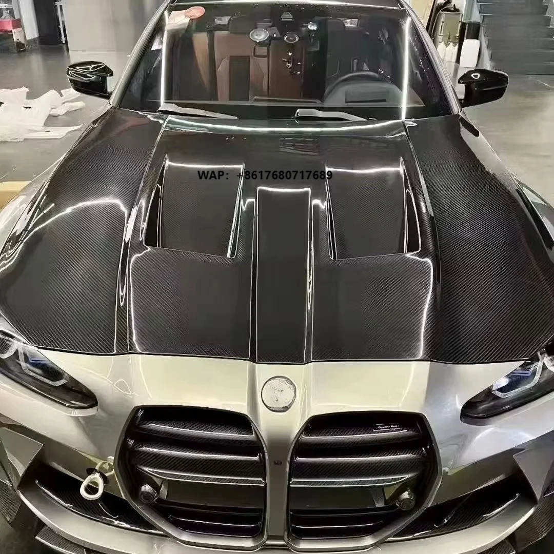 

For M3 M4 Carbon Fiber Hood Body Kit M3 M4 G80 G82 Upgraded N-style Carbon Fiber Hood Nose Cover Body Kit