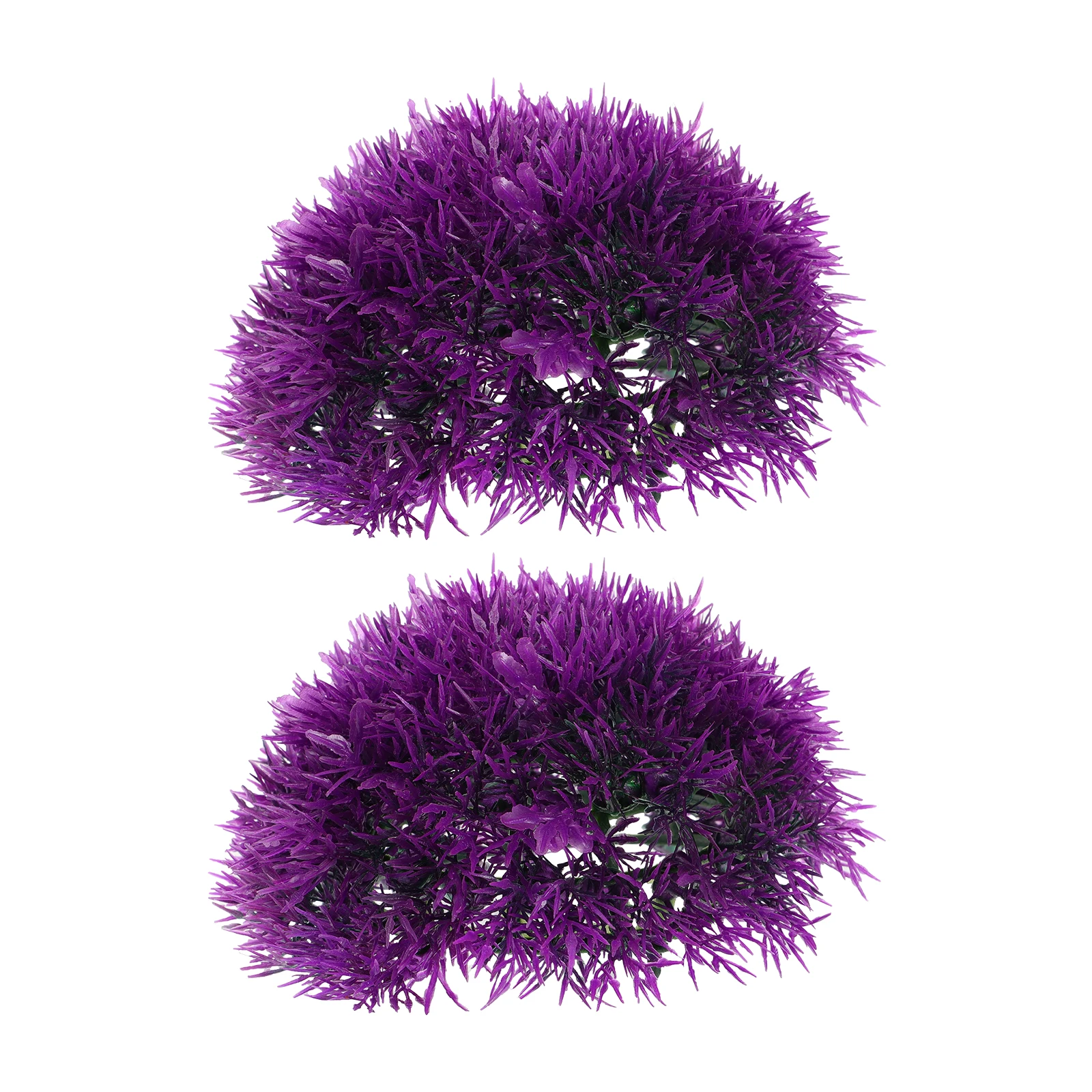 

2 Pcs Artificial Plant Decoration Spherical Faux Greenery Balls for Outdoor Balcony Garden Artificial Grass Decorative Plant