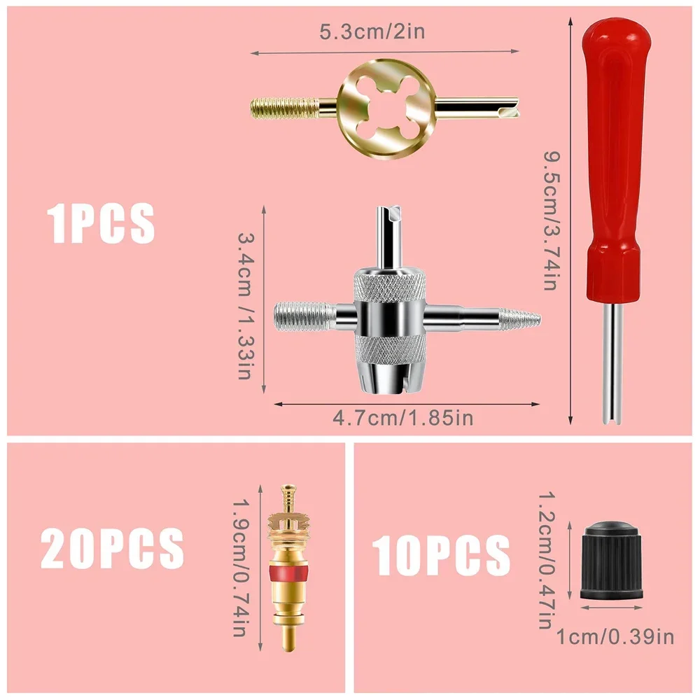 Valve Stem Removal Tools Valve Tool Wide Application Car Tire Repair Kit Repair Tool Security Guarantee For Trip