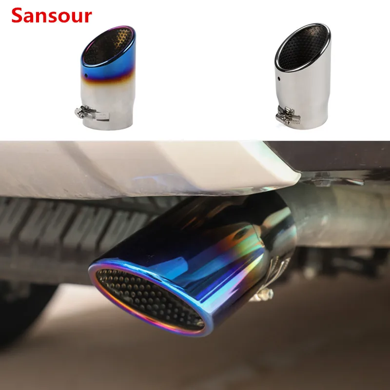 

Sansour Car Mufflers for Toyota 4 Runner 2018+ Car Rear Tail Exhause Pipe Steel Car Exhaust Tip Tube for Toyota 4Runner Accessor